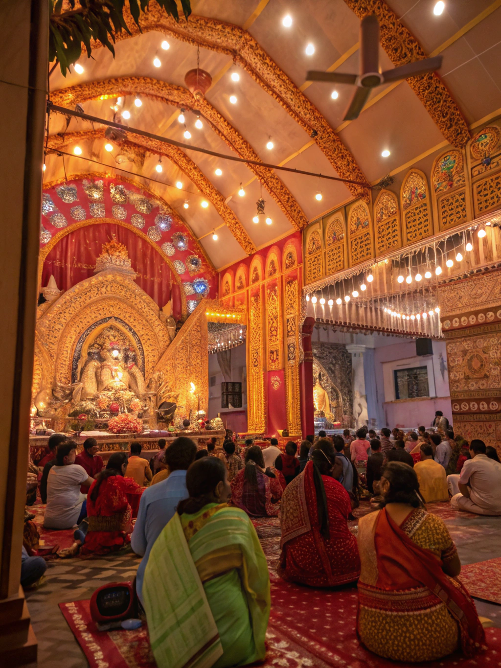 Traditional Durgotsav heritage display