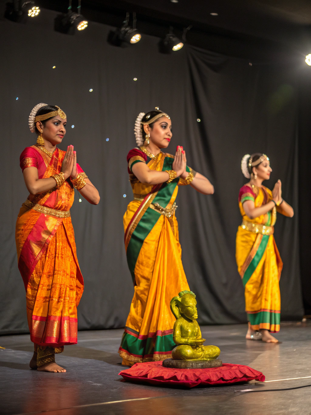 Cultural dance performance during Durgotsav