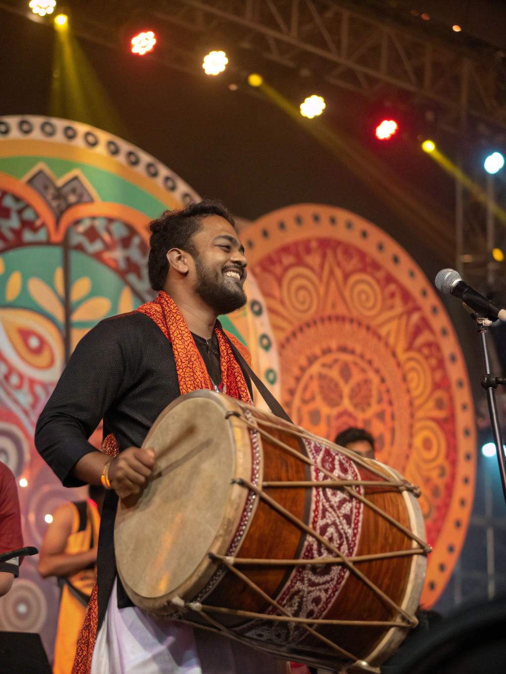 Traditional Dhak drumming performance