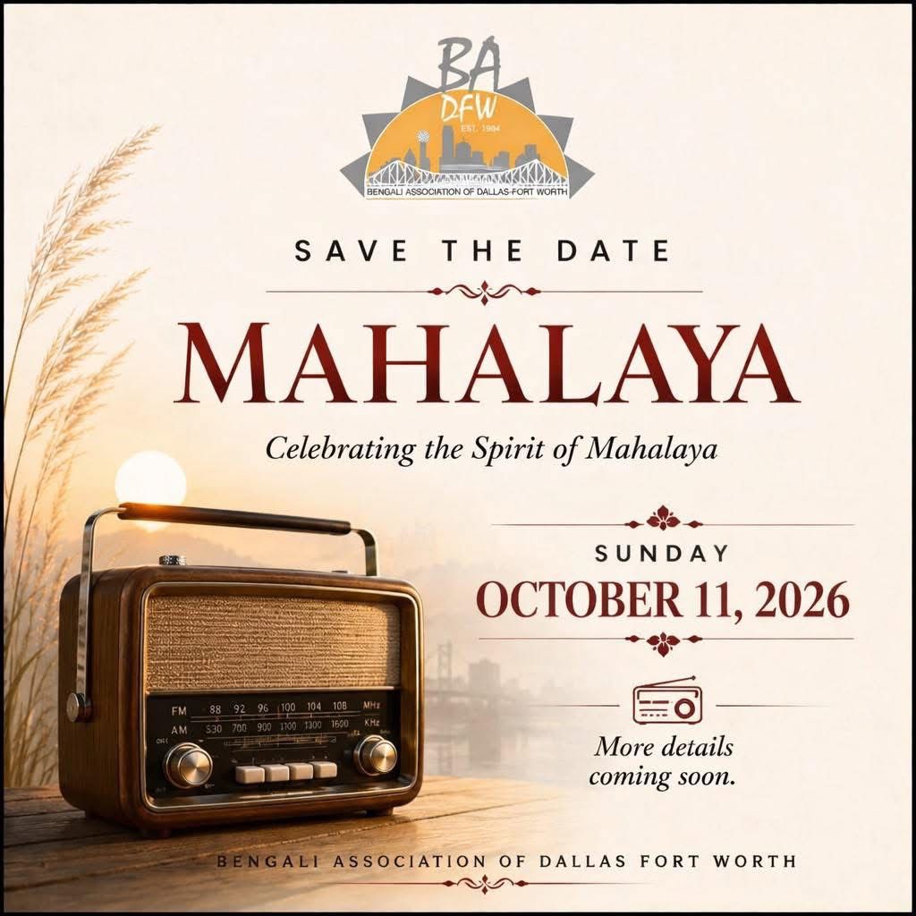 Mahalaya 2026 celebration and Tarpan event flyer